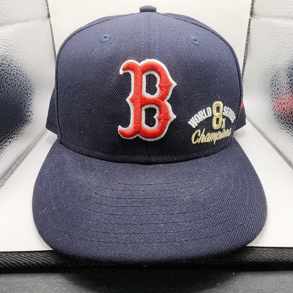 Boston Red Sox 8x World Series Champions New Era 9FIFTY Snapback Hat Mens Navy
